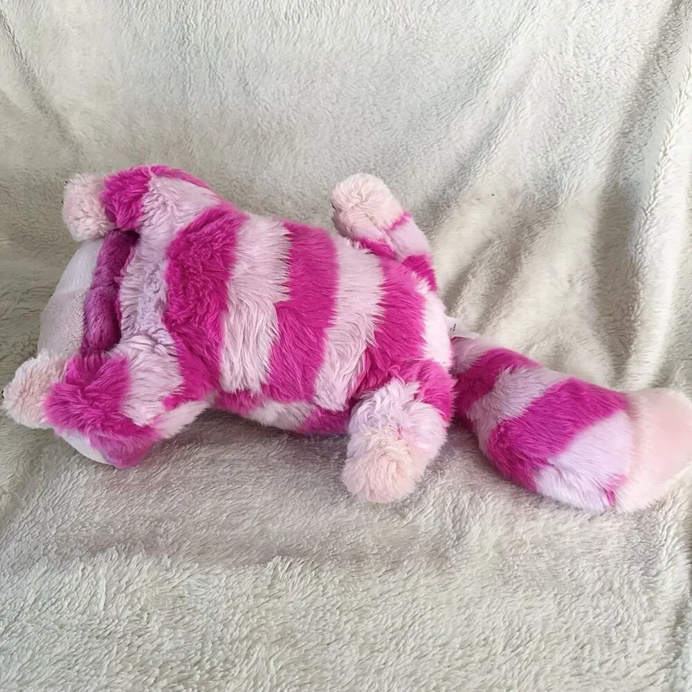Disney Store Cheshire Cat Plush Alice Wonderland Stuffed Animal Laying Stamped